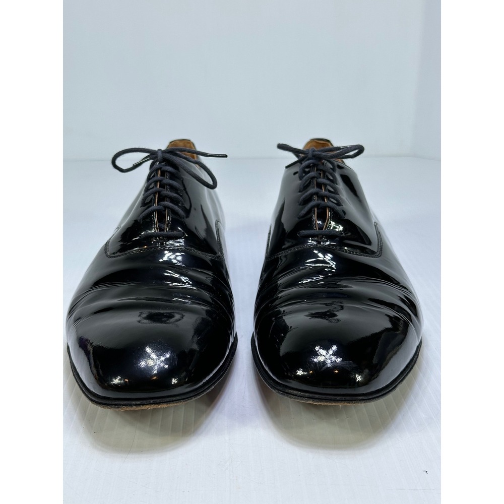Church's Custom Grade Black Patent Leather Oxford Dress Shoes Mens 11 E England